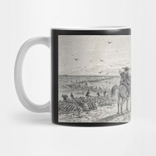 Los Llanos skeletons vultures travellers Mug